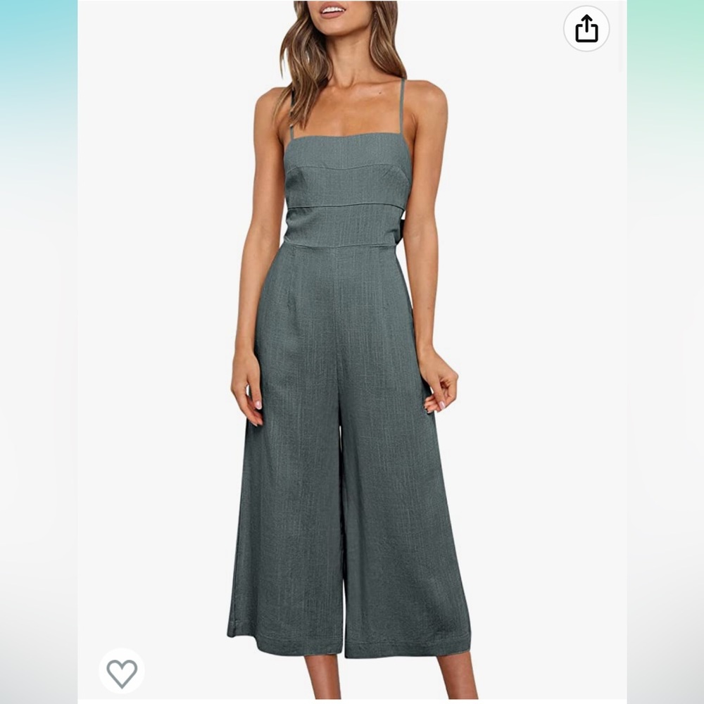 Caracilea Women’s Summer Straps Tie Back Jumpsuit